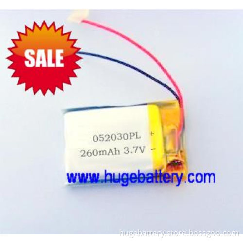 Lipolymer Rechargeable Battery 260mAh 202030